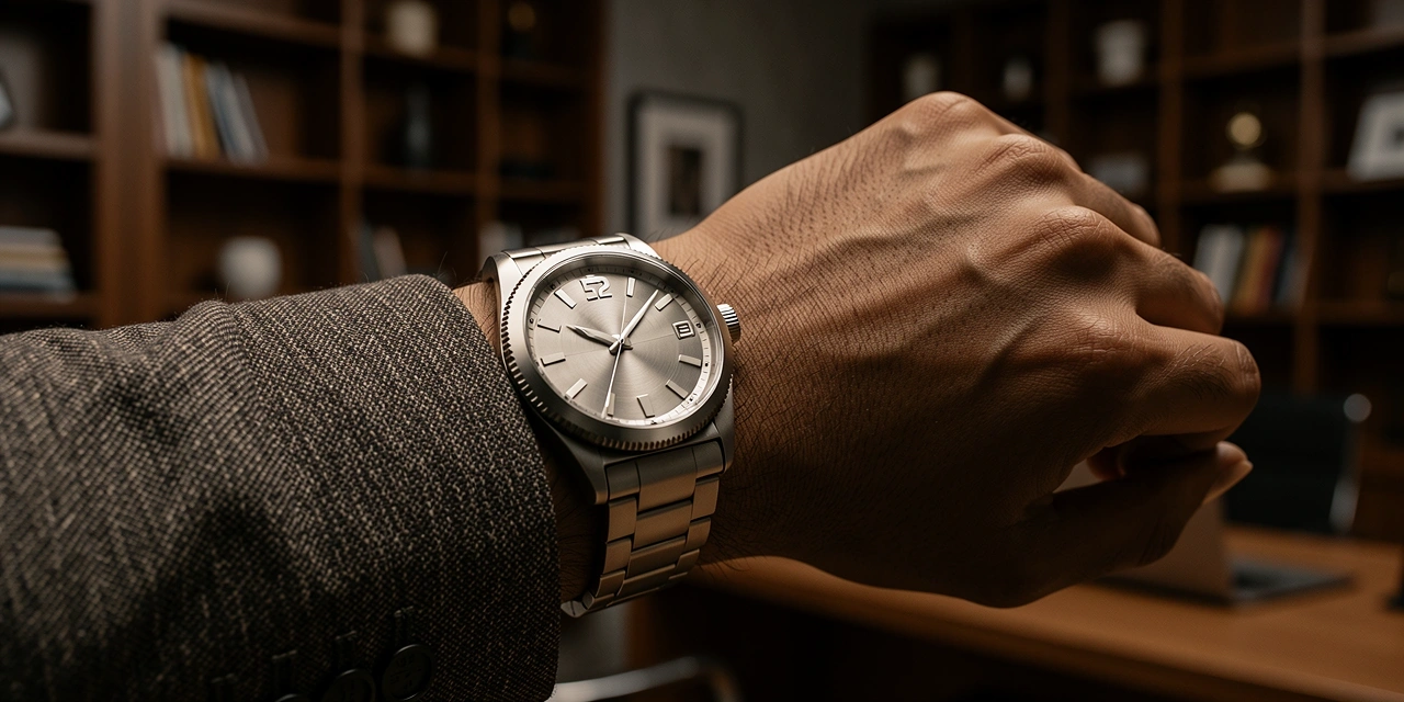 Mechanical precision symbolizing career timing